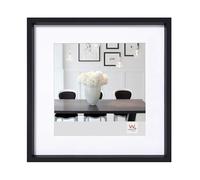 walther design Cadre photo walther design noir 40 x 40 cm avec passe-partout, cadre en plastique Style acier ES440B