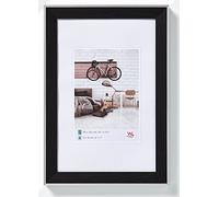 walther design Cadre Photo Noir 40 x 50 cm avec Bord extérieur argenté, Cadre Design bohème EN050B