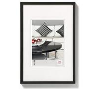walther design Cadre photo noir 70 x 100 cm, chaise en aluminium, cadre en aluminium AJ100B, lot de 1