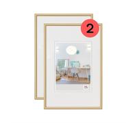 Walther Design Cadre photo or 30 x 45 cm double pack, cadre en plastique New Lifestyle KV045GD