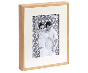 walther design Cadre photo walther design blanc 10 x 15 cm cadre portrait en bois avec passe-partout en bois, Double YP015W