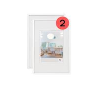 walther design Cadre photo walther design blanc 30 x 45 cm double pack, cadre en plastique New Lifestyle KV045WD
