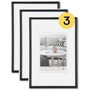 walther design Cadre photo Walther Design noir 20 x 30 cm lot de 3, cadre plastique Galeria KB030H3