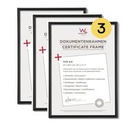 walther design Cadre photo walther design noir 21 x 29,7 cm (DIN A4) lot de 3, cadre en plastique Galeria KB130H3