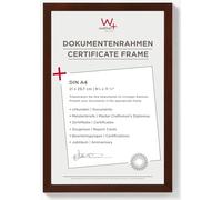 Walther Design Cadre Photo Walther Design Noyer 21 x 29,7 cm (DIN A4) Cadre pour Documents Peppers Cadre en Bois BP130N
