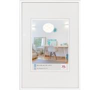 Walther Design cadre plastique New Lifestyle 10x13 cm blanc profilé bloc transparent