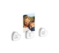 Walther Design Dreams Holzherzen-Bildhalter, 3er Set, weiss