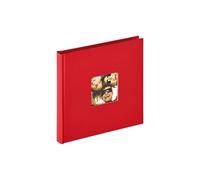 Walther Design FA-199-R Design Album Fun, 18 x 18 cm, Rouge, Parfait pour Instax instantanée Images