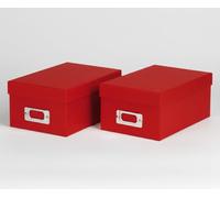walther design FB-115-RD Fun Lot De 2 Boîtes De Rangement, Rouges