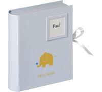Walther Baby Animal Baby Photo Memory Box Album Bleu