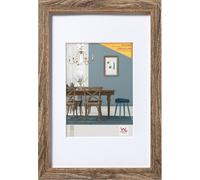 Cadre Photo Walther Design Fiorito (mdf) Avec Passe-partout Blanc 60x80 (passepartout Fenêtre 50x70) Noyer