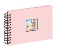 walther design Fun SA-109-BR Album Photo à Spirale avec Couverture à Fenêtre, Rose, 23 x 17 cm