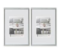 walther design Galeria marco de plástico 018X024 argent (Lot de 2)