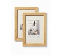 Walther Design Home HO824HD Lot de 2 cadres photo en bois naturel, 18 x 24 cm