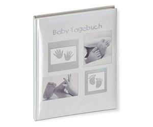Walther Design Journal Blanc avec gaufrage, Baby Little Foot TB-172 (Texte Allemand)