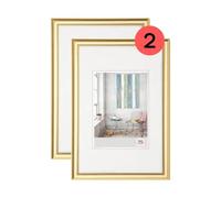 walther design cadre photo or 30 x 40 cm double pack, cadre en plastique Trendstyle KP040GD