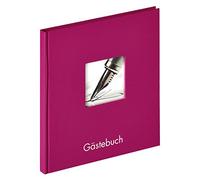 walther design Livre d’Or Violet 23 x 25 cm avec Couvercle découpé et gaufrage, Fun GB-205-Y