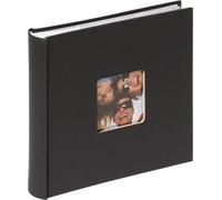 Walther Design Album photo noir 200 photos 13 x 18 cm Album mémo à enfiler avec découpe de couverture, Fun ME-116-B