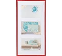 walther design New Lifestyle Galerie Cadre photo en plastique , 3x 13x18 cm, ROT KV338R