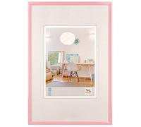 walther design New Lifestyle KV045Q Cadre Photo en Plastique, 30 x 45 cm, Rose