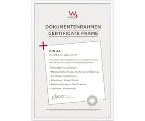 walther design New Lifestyle KV130W5 Lot de 5 cadres photo, en plastique, 21 x 29,7 cm, format A4, blanc