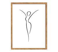 walther design NW050H Silhouette Cadre Photo En Bois, 40 x 50 cm, Naturel