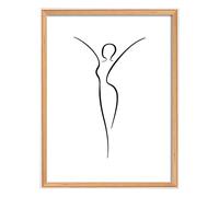 walther design NW050P Silhouette Cadre Photo En Bois De Hêtre, 40 x 50 cm