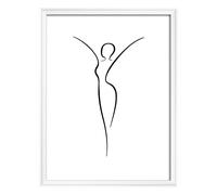 walther design NW050W Silhouette Cadre Photo En Bois, Blanc, 40 x 50 cm