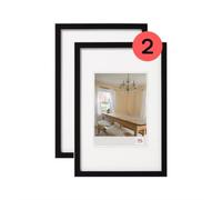 walther design Peppers Cadre Photo, Noir, 13 x 18 cm
