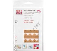 Walther Design Photo Coins marron 2 feuilles avec un 42 coins photo PIMP ET CREATE FE084P