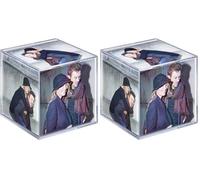 walther design Photo Cube 8,5 x 8,5 cm en Verre d’Art Photo Cube MW100A (Lot de 2)