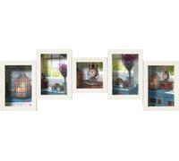 walther design Rustic Cadre de galerie, 4X10X15 et 1X10x10 cm, blanc SN555W