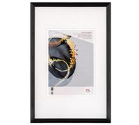 walther design Select Hsx040B Cadre Photo en Bois avec Verre Synthétique, 30 X 40 Cm, Noir