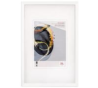 walther design Select HSX520W Cadre Photo en Bois avec Verre Synthétique, 15 x 20 cm, Blanc