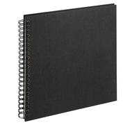 walther design Spiralalbum Cloth schwarz, 30X30 cm SA-510-B