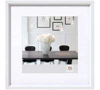 walther design Steel Style ES220W3 Lot de 3 Cadres Photo en Plastique, 20 x 20 cm, Blanc
