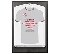 walther design Stockholm EA690B Cadre en Bois pour Maillot de Sport, avec Verre Synthétique, 60 x 90 cm, Noir