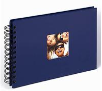 walther design Walther Album Photo Design Bleu 23 x 17 cm Album Spirale avec découpe de Couverture, Fun SA-109-L