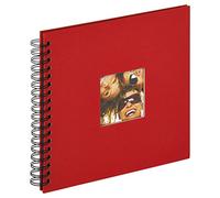 walther design Walther Album Photo Design Rouge 26 x 25 cm Album Spirale avec découpe de Couverture, Fun SA-108-R