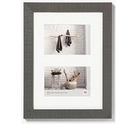 Walther Design Walther Cadre Photo Design Gris 2X 10x15 cm galerie avec Passe-Partout, Home Cadre en Bois HO215D
