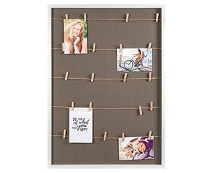 walther design walther cadre photo design MDF 50 x 70 cm avec 9 clips en bois XR070D