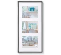 walther design Walther Cadre Photo Design Noir 3X 10x15 cm galerie avec Passe-Partout, Cadre Plastique New Lifestyle KV315B