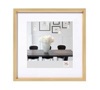 walther design Walther Cadre Photo Design Or 40 x 40 cm avec Passe-Partout, Cadre Plastique Style Acier ES440G