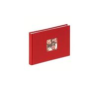 Walther FA-207-R Album photo"Fun" comprenant 40 pages blanches, Rouge 22 x 16 cm