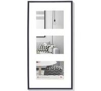 Walther, Galeria, Cadre Multivue En Plastique pour 3 Photos,KB315S, 3x10x15 cm, Noir Noir G