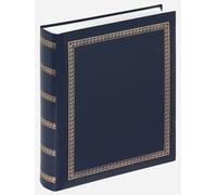 Walther Design Album photo bleu 29 x 32 cm simili cuir avec gaufrage, L’épaisseur chic MX-101-L
