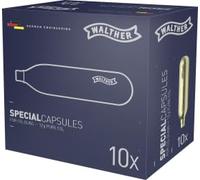 Walther Lot de 10 capsules de CO₂ Premium 12 g pour armes à air comprimé