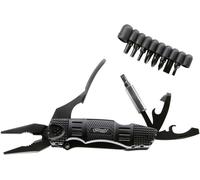 Walther MultiTacKnife MTK 5.0718 Couteau multifonction avec étui, avec set dembouts, avec clip Nombre de fonctions 18 noir