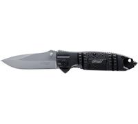Walther Silver TacKnife STK 5.0717 Couteau dextérieur avec étui, avec lanière, avec clip noir