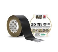 Walther Strong Non-Butyl Joist Tape - Innovating on Traditional butyl tape. Complete Protection Flashing Tape For Your Deck, Wood, Joist and Beams. Weather-Resistant & Waterproof. (Black 50mm x 20m)